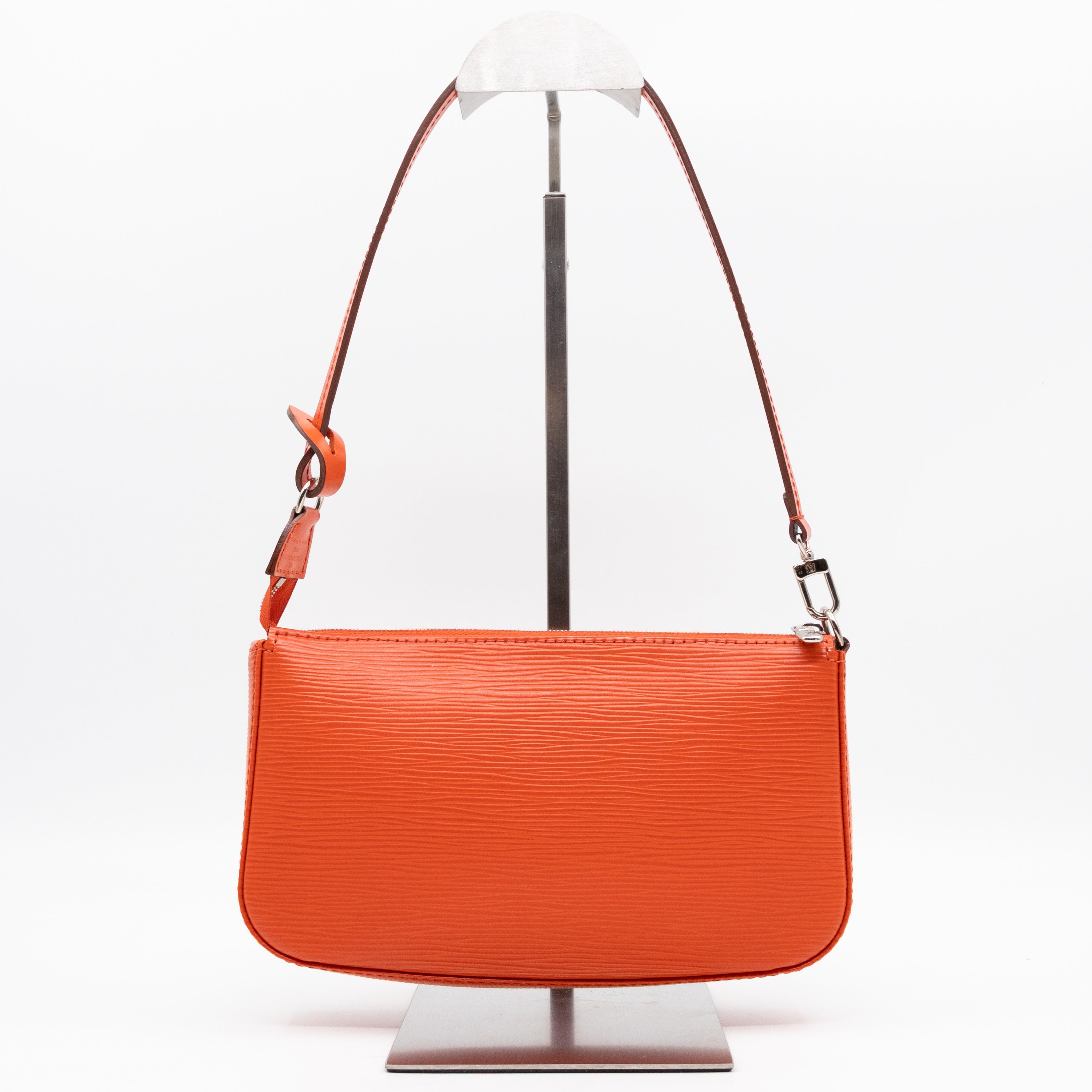 Pochette Accessoires Orange Epi Leather