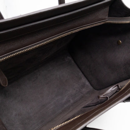 Mini Luggage Dark Brown Leather
