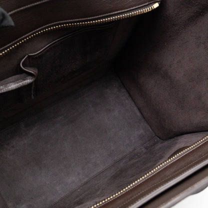 Mini Luggage Dark Brown Leather