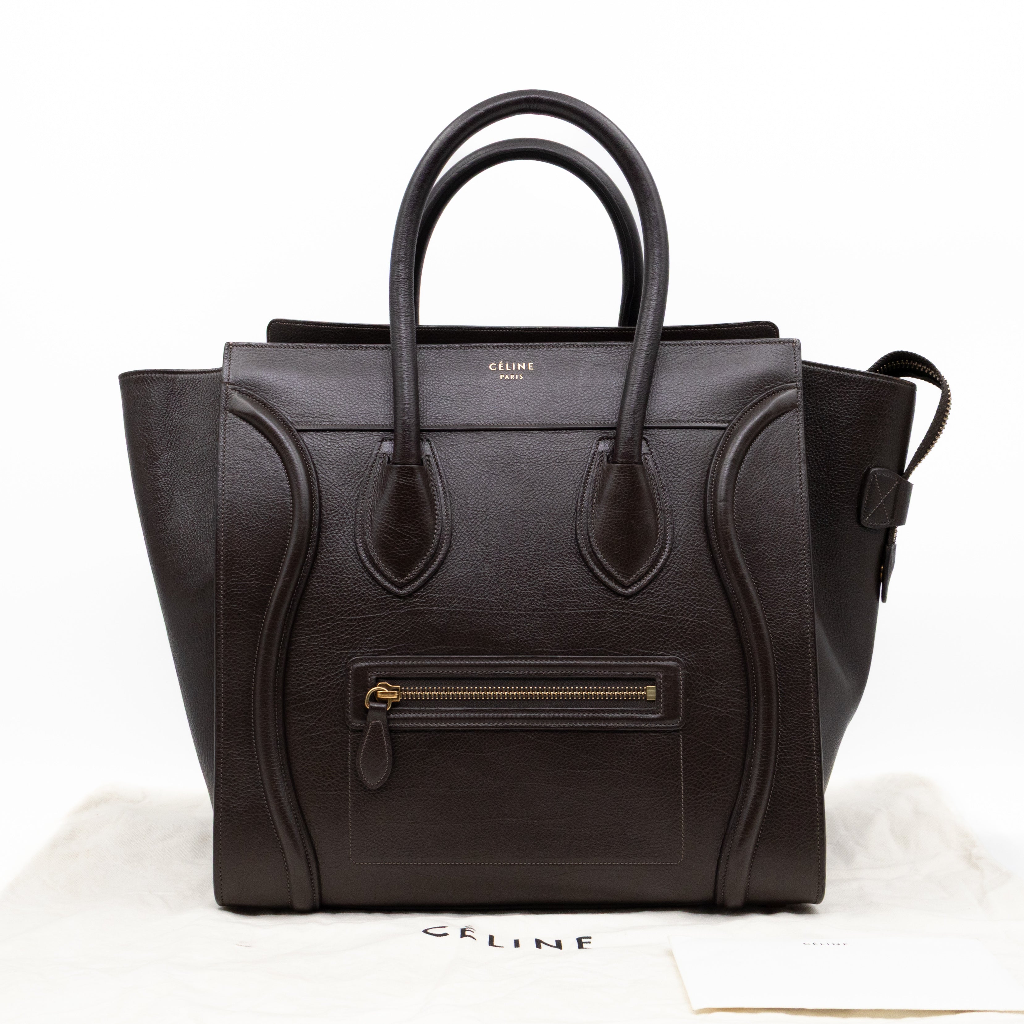 Mini Luggage Dark Brown Leather
