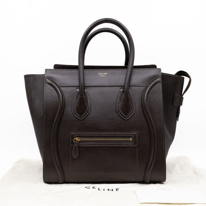 Mini Luggage Dark Brown Leather