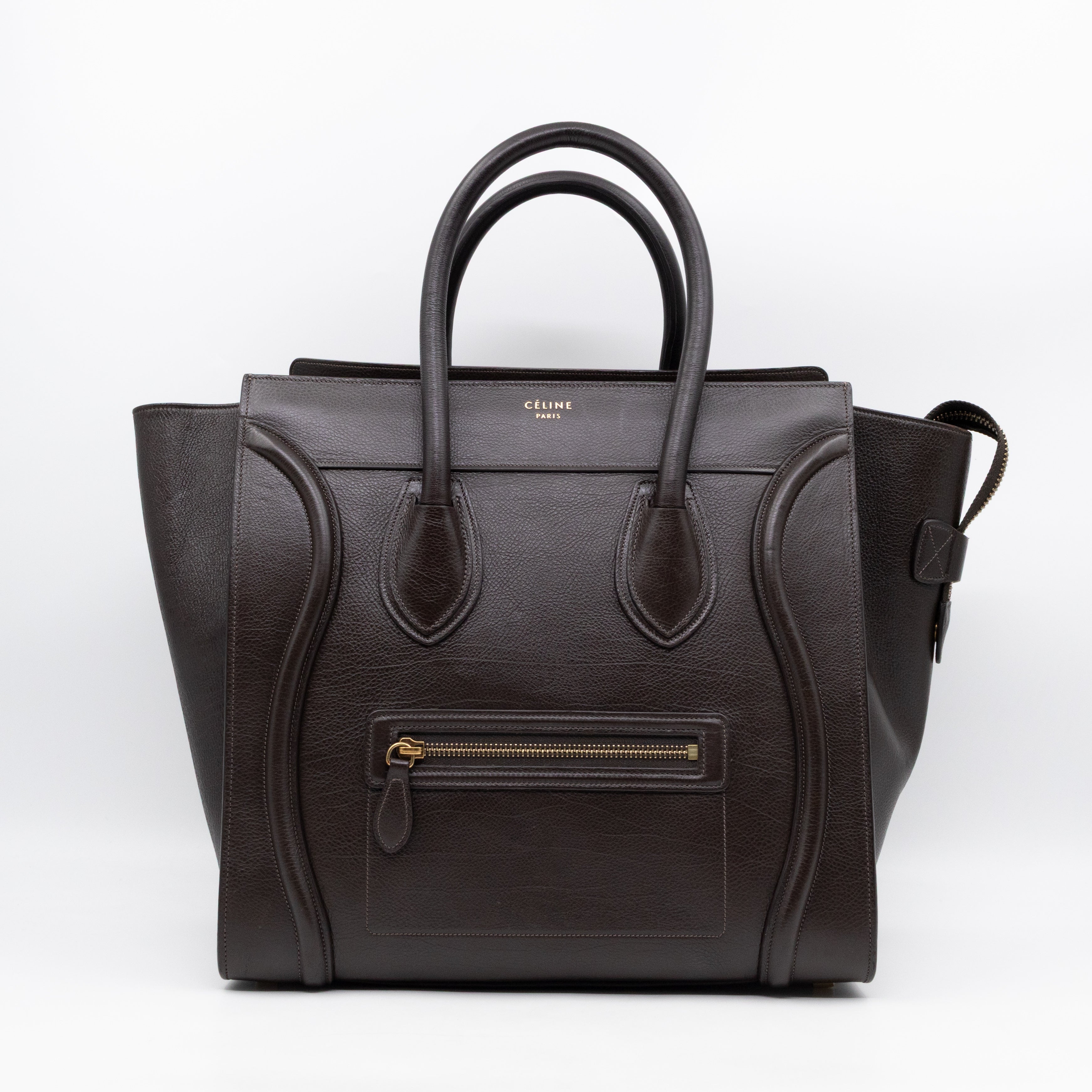 Mini Luggage Dark Brown Leather