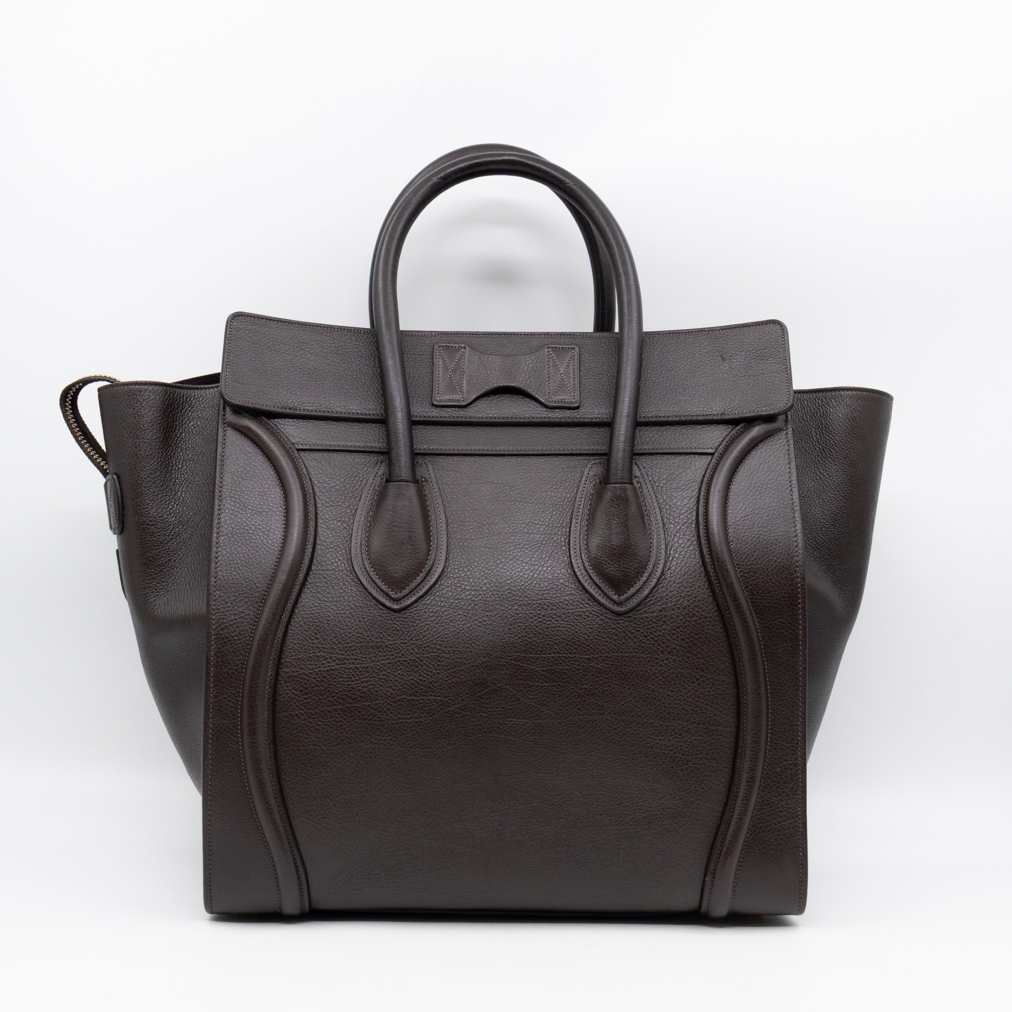 Mini Luggage Dark Brown Leather