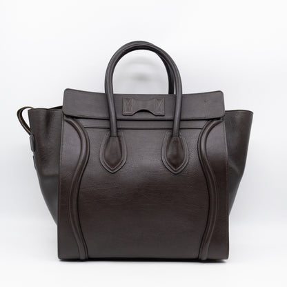 Mini Luggage Dark Brown Leather