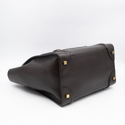 Mini Luggage Dark Brown Leather