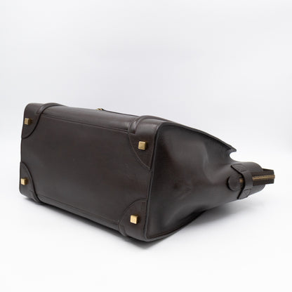 Mini Luggage Dark Brown Leather