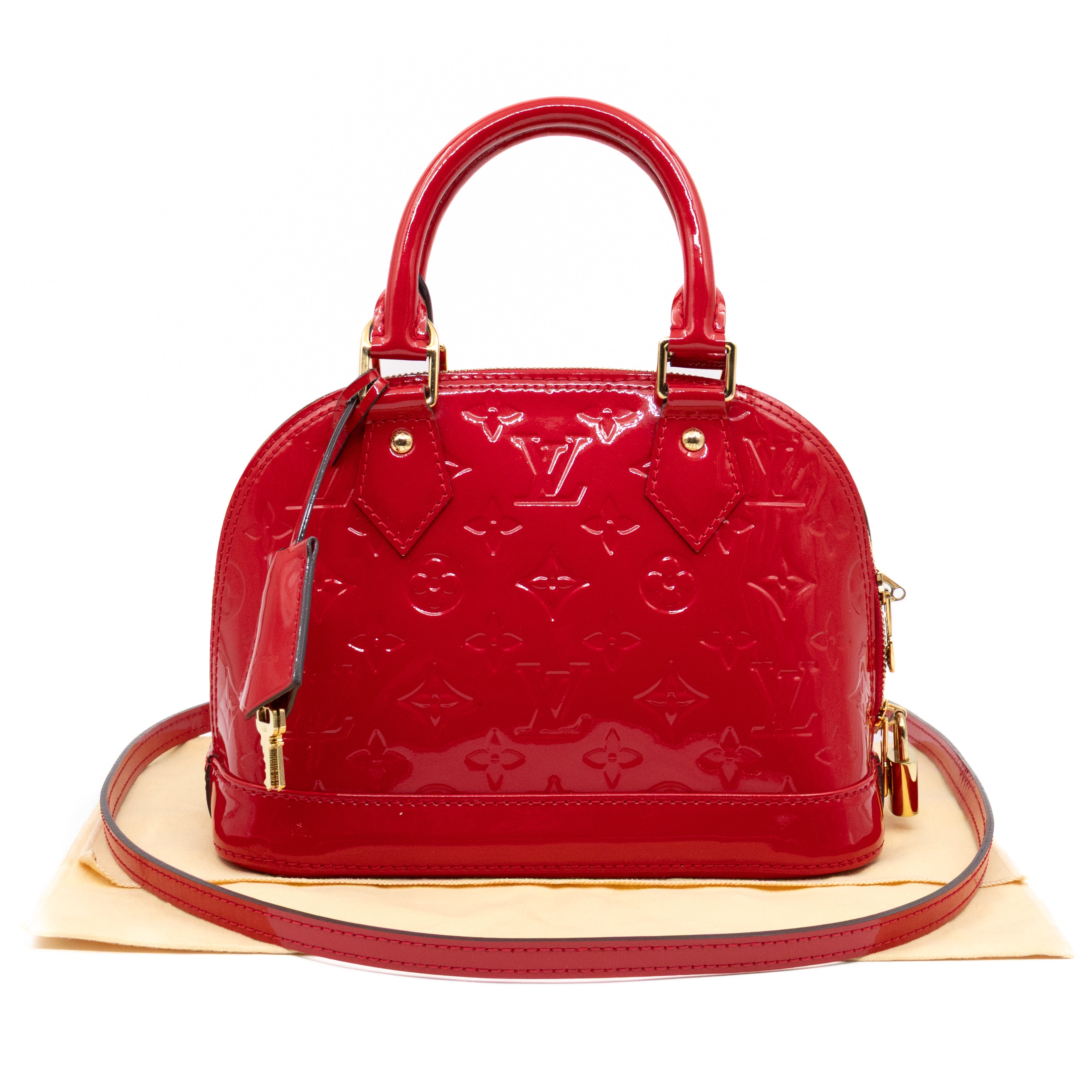 Alma BB Red Vernis Leather