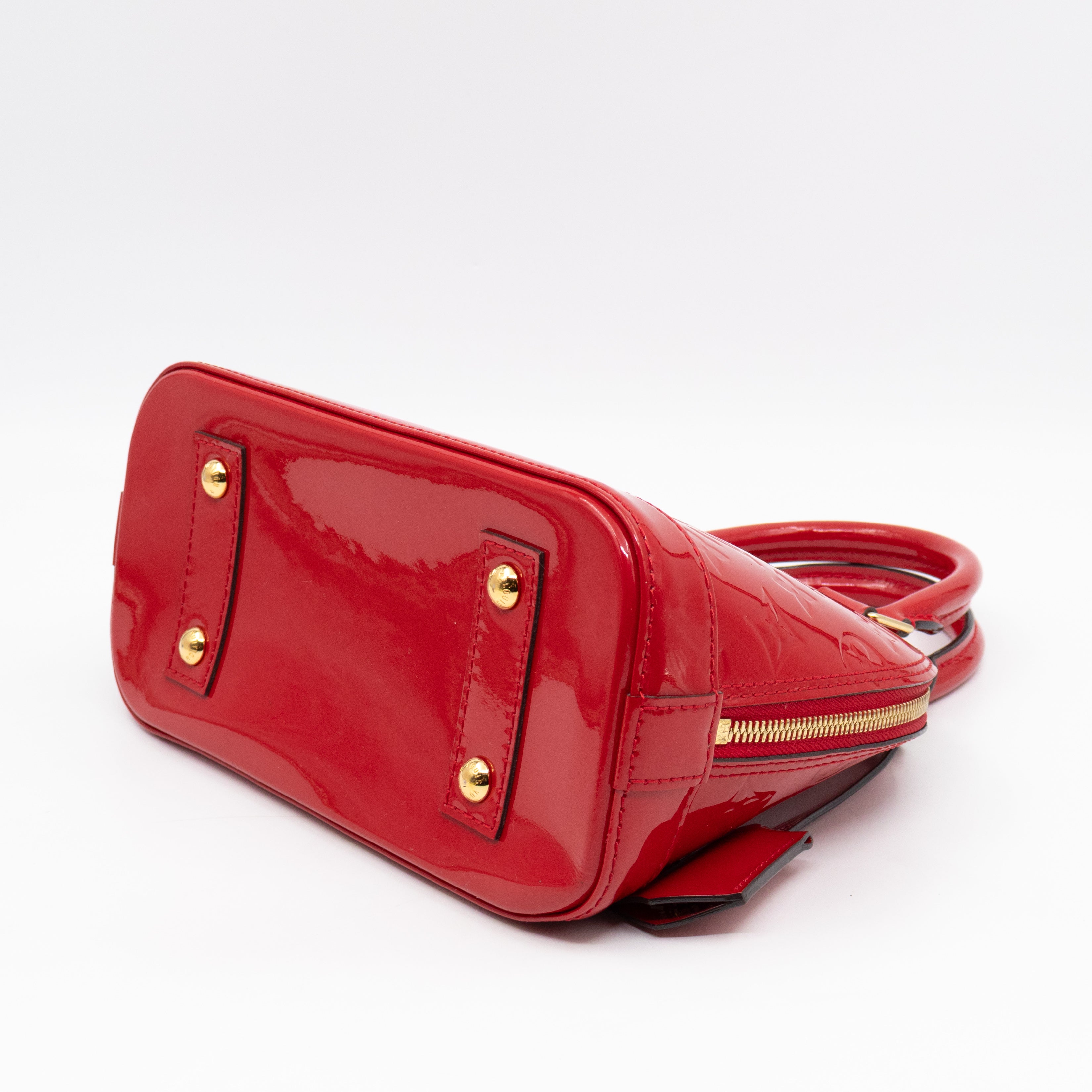 Alma BB Red Vernis Leather