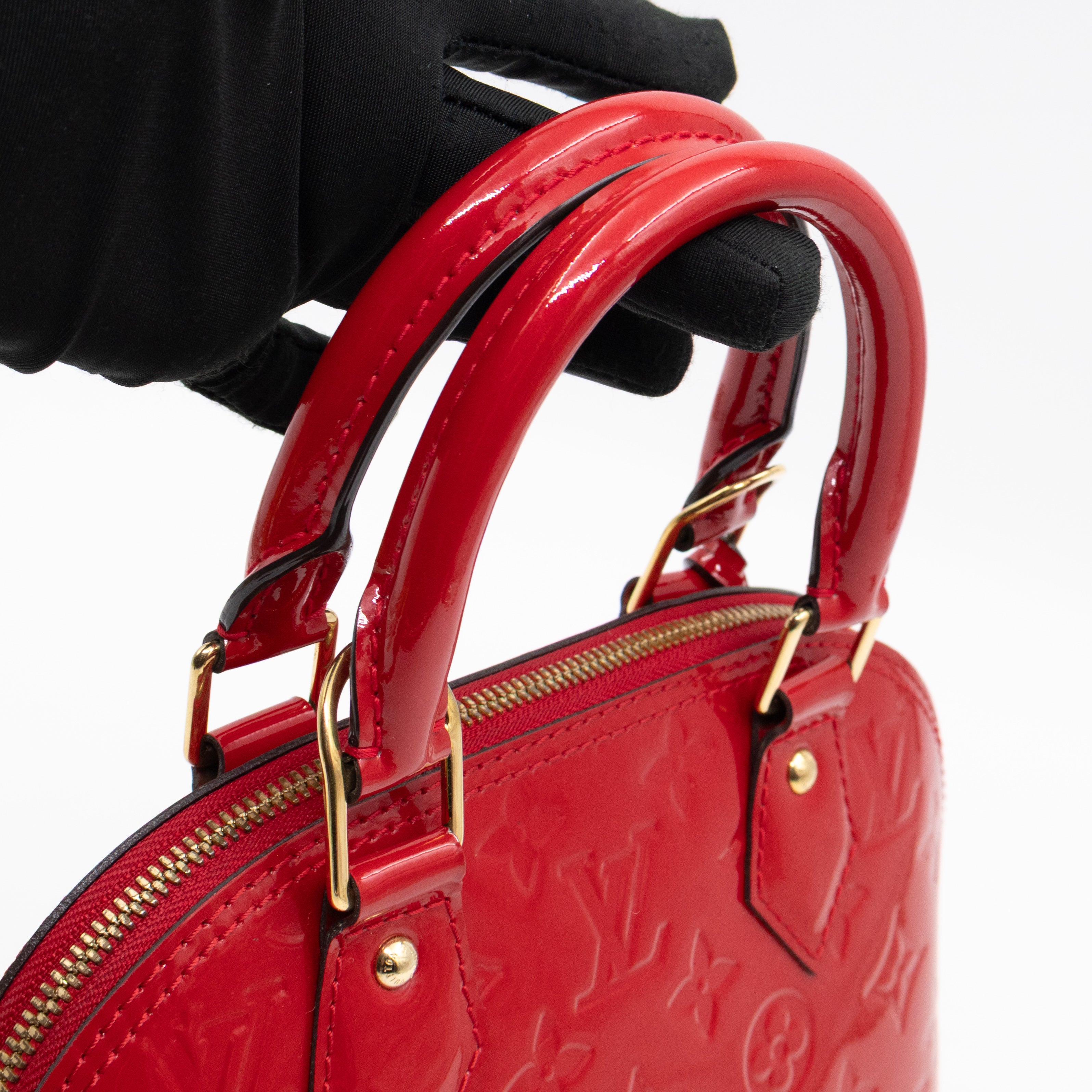 Alma BB Red Vernis Leather