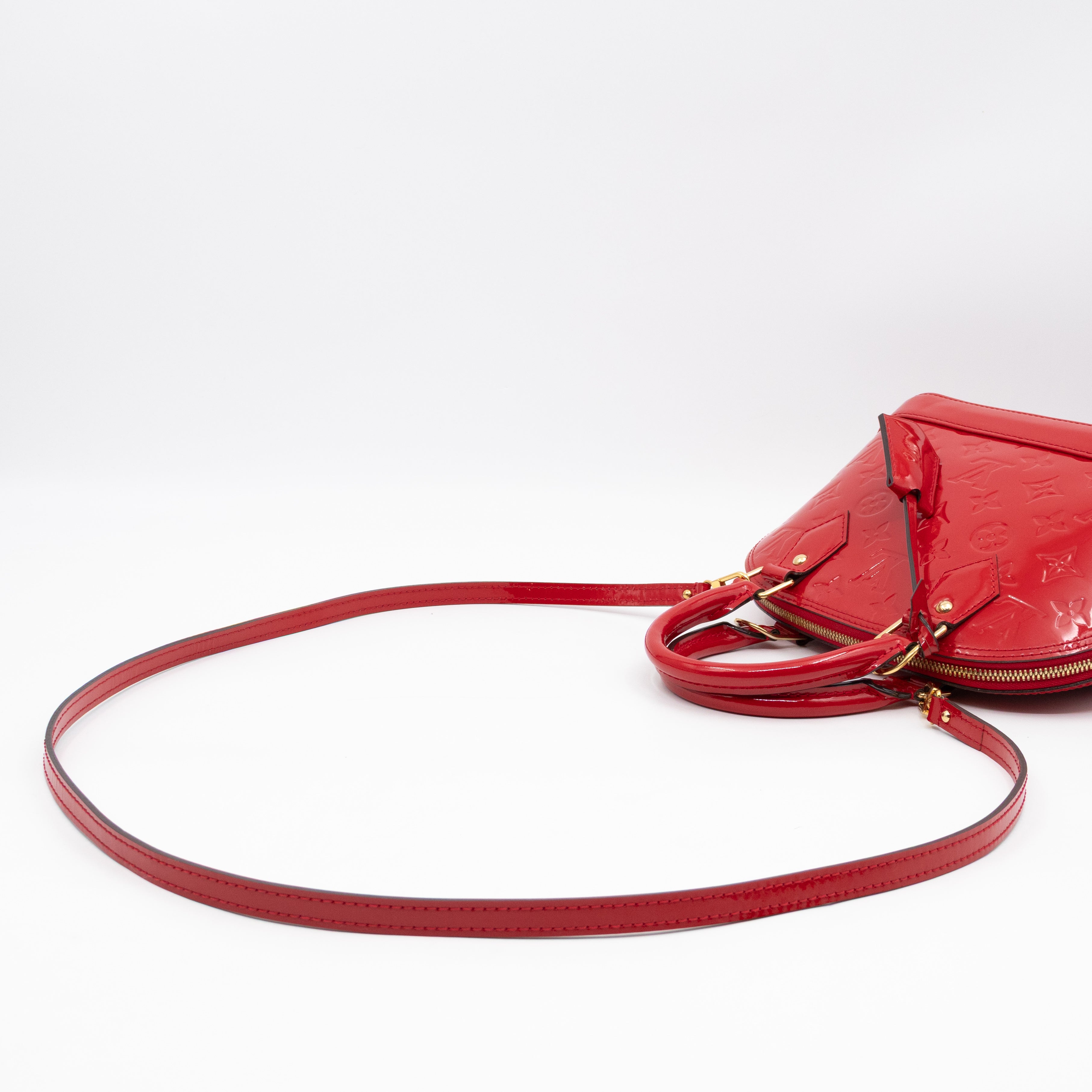 Alma BB Red Vernis Leather
