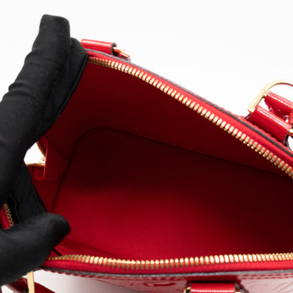 Alma BB Red Vernis Leather