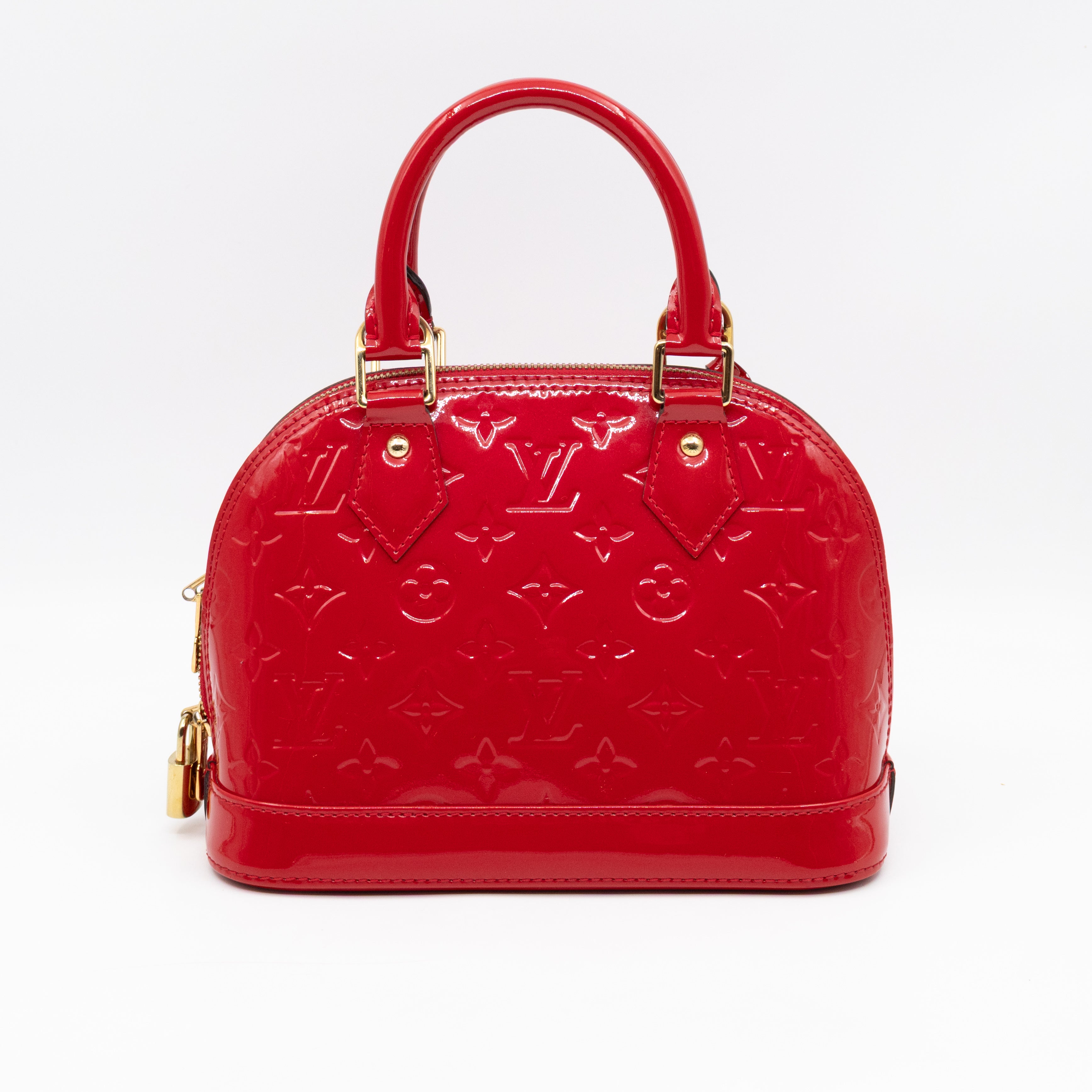 Alma BB Red Vernis Leather