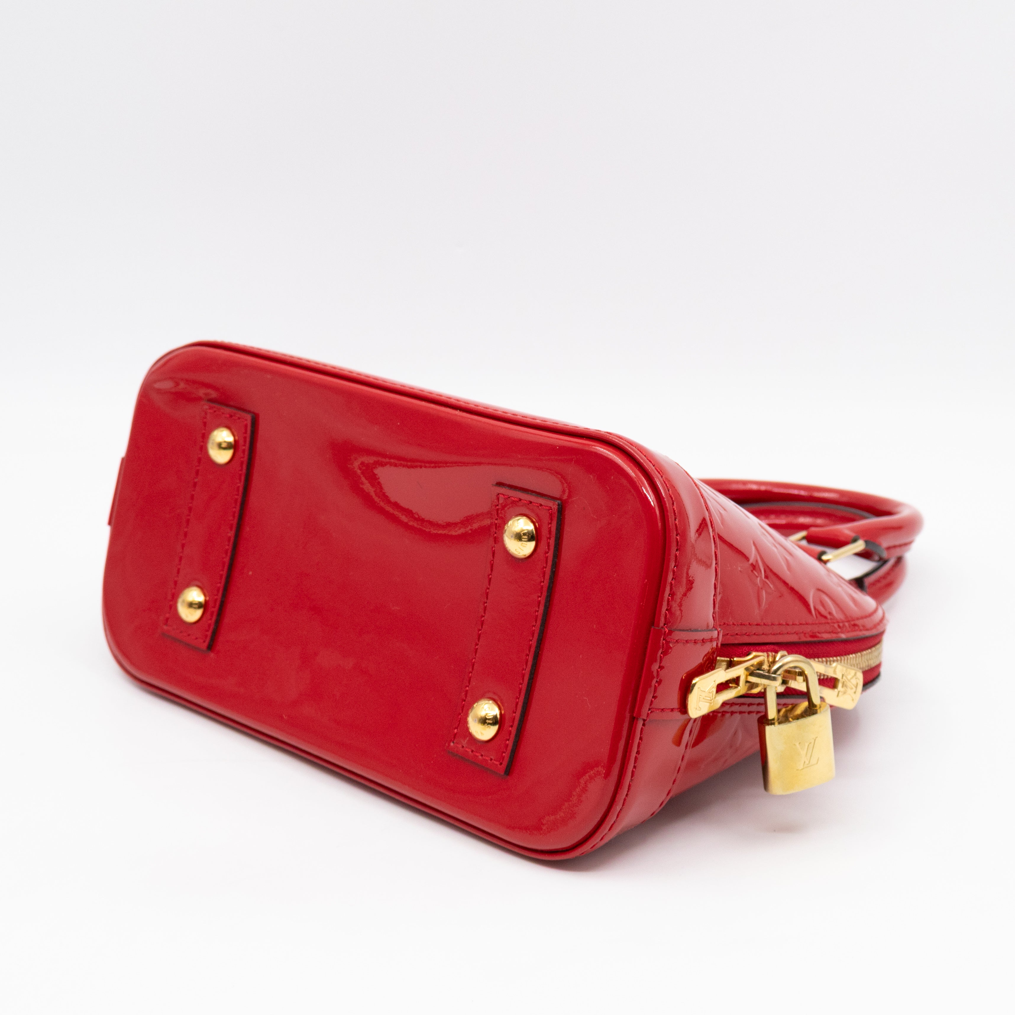 Alma BB Red Vernis Leather
