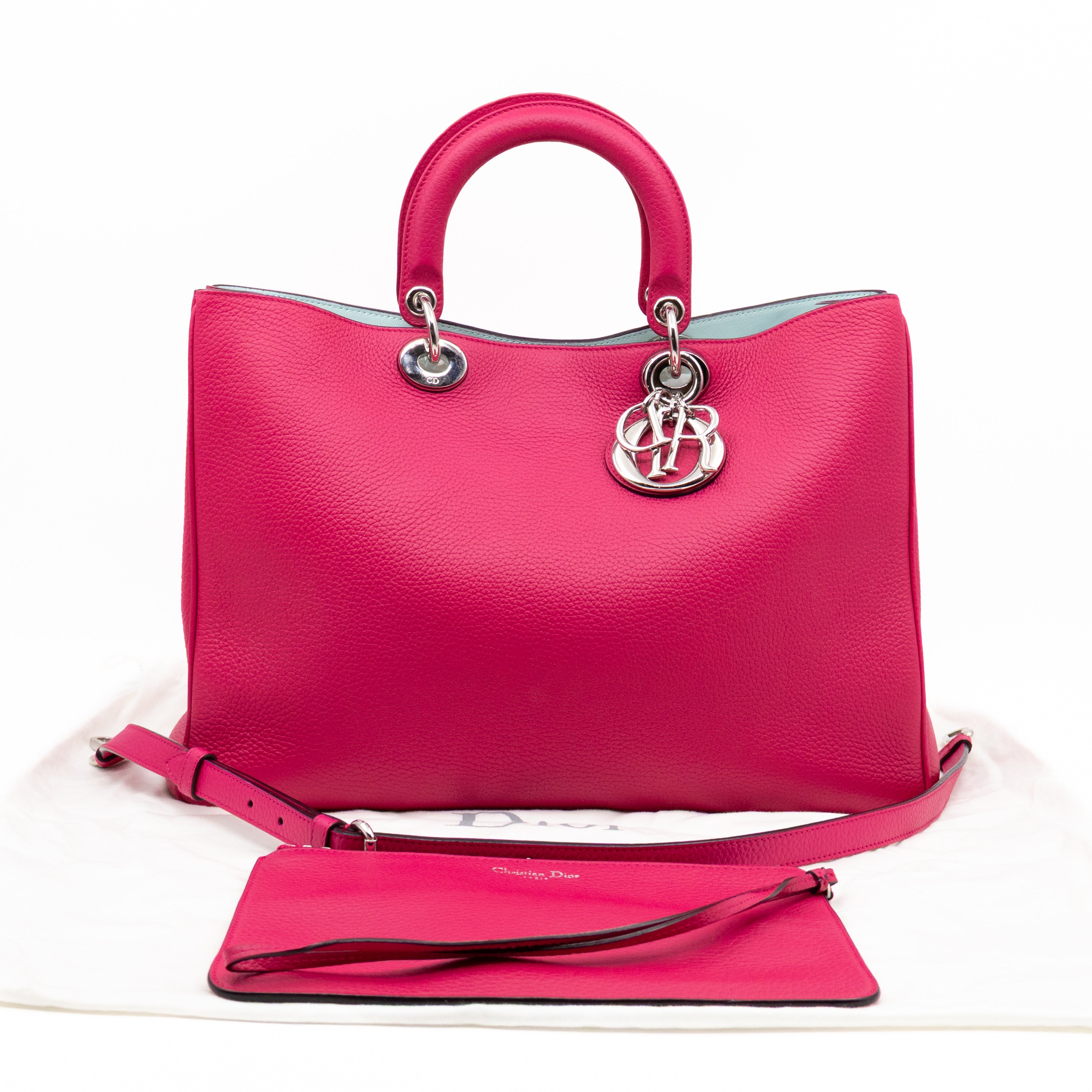 Diorissimo Medium Fuchsia Leather