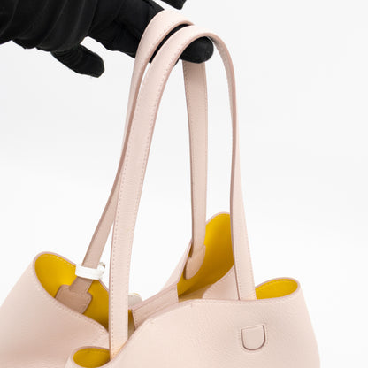 Blossom Tote Medium Sakura Pink Grained Leather