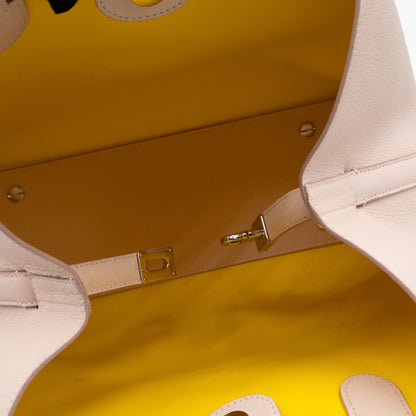 Blossom Tote Medium Sakura Pink Grained Leather