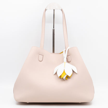 Blossom Tote Medium Sakura Pink Grained Leather