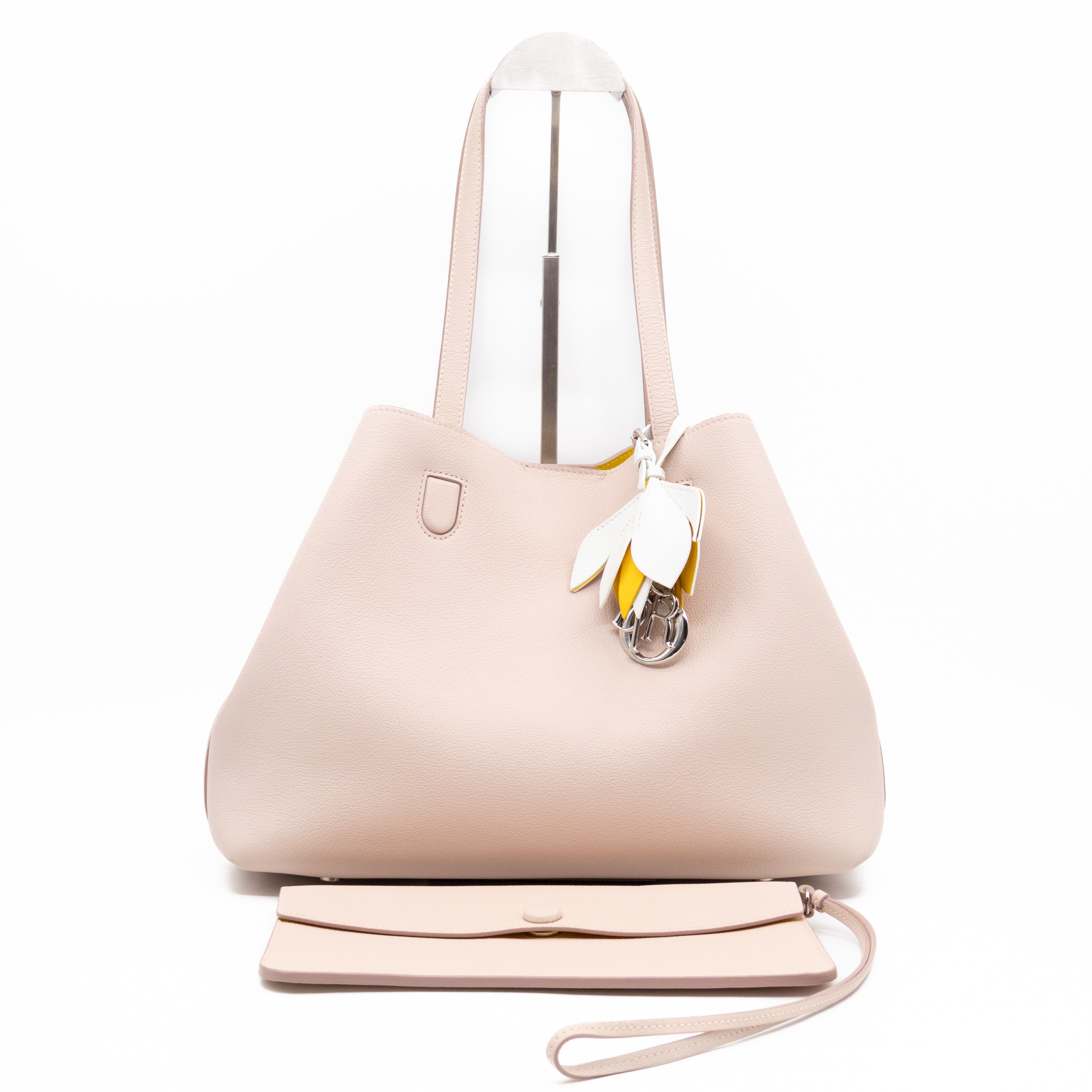 Blossom Tote Medium Sakura Pink Grained Leather