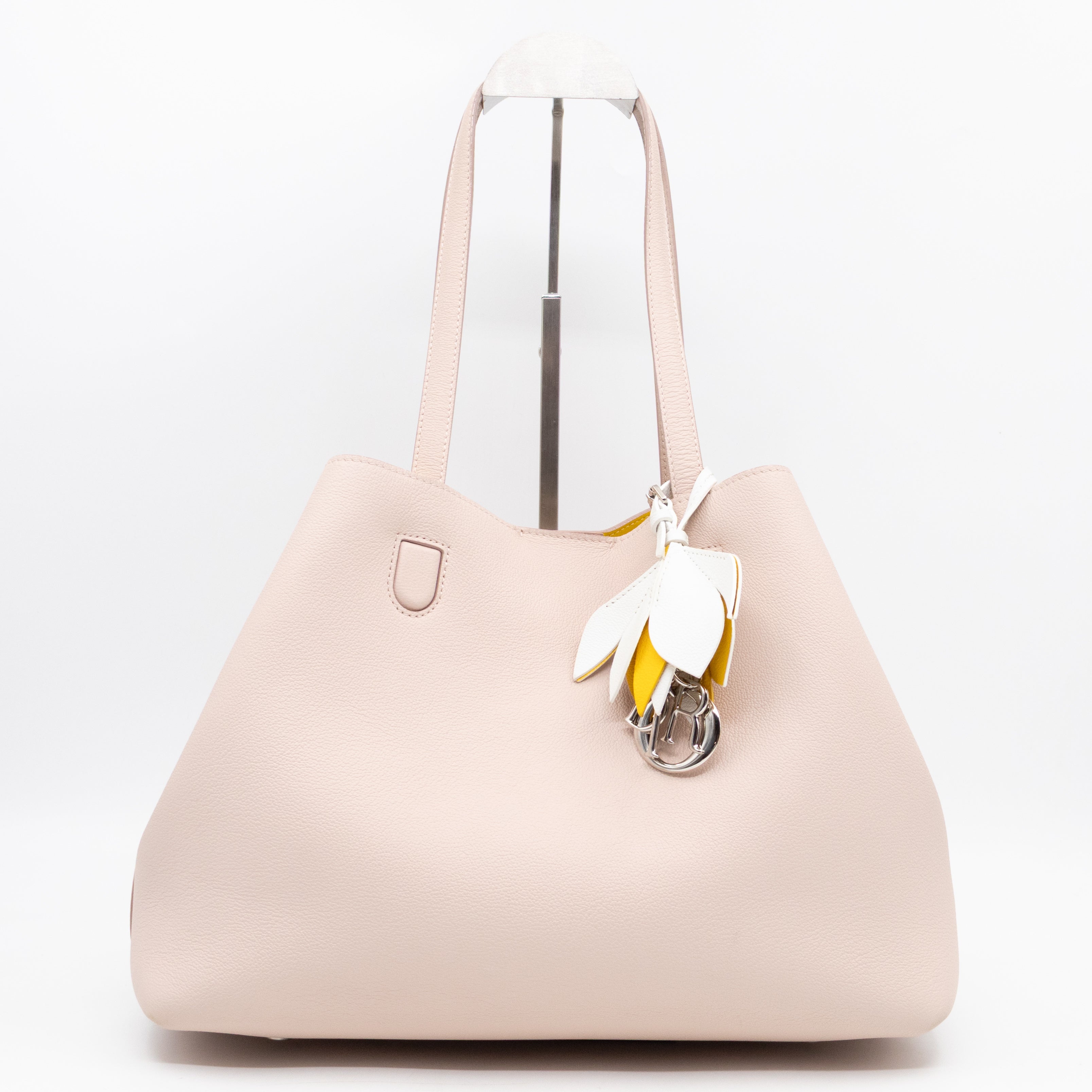 Blossom Tote Medium Sakura Pink Grained Leather