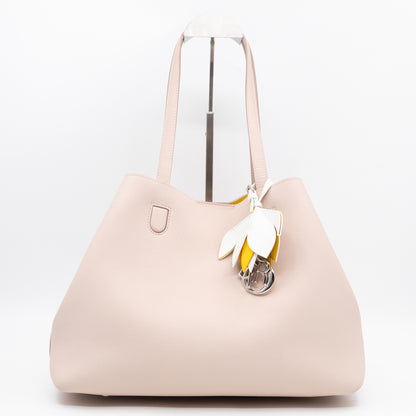 Blossom Tote Medium Sakura Pink Grained Leather