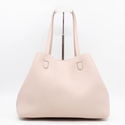Blossom Tote Medium Sakura Pink Grained Leather