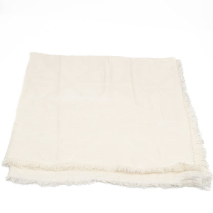 Cannage Scarf Silk Wool White