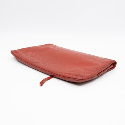 Envelope Clutch Orange Leather