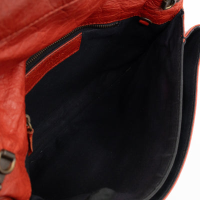 Envelope Clutch Orange Leather