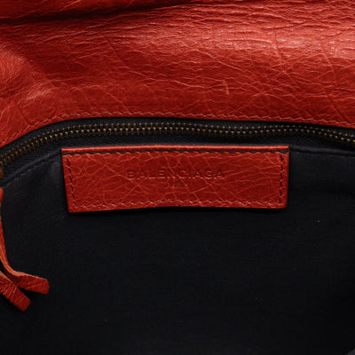 Envelope Clutch Orange Leather