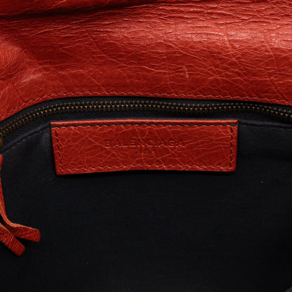 Envelope Clutch Orange Leather