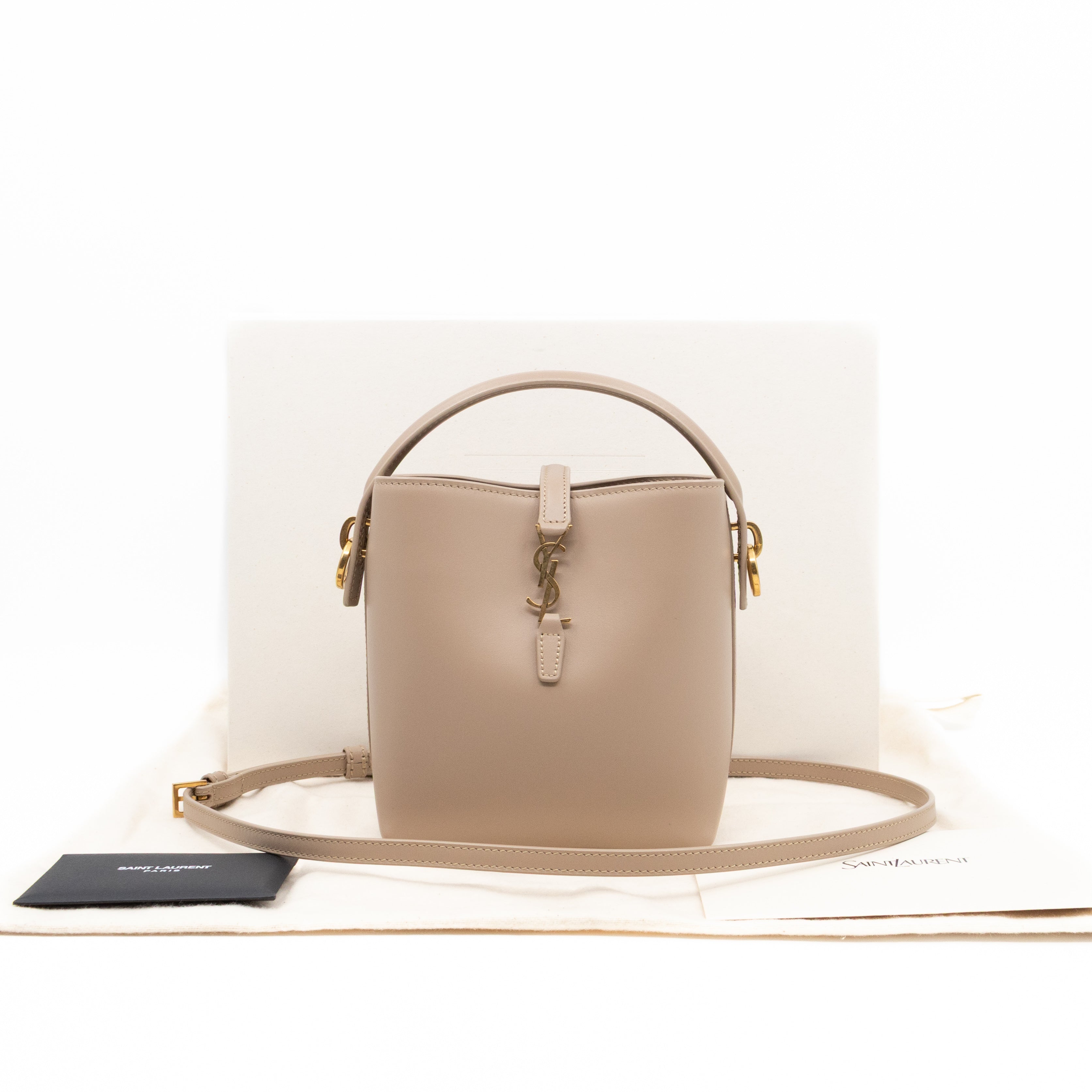 Le 37 Mini Dark Beige Shiny Leather