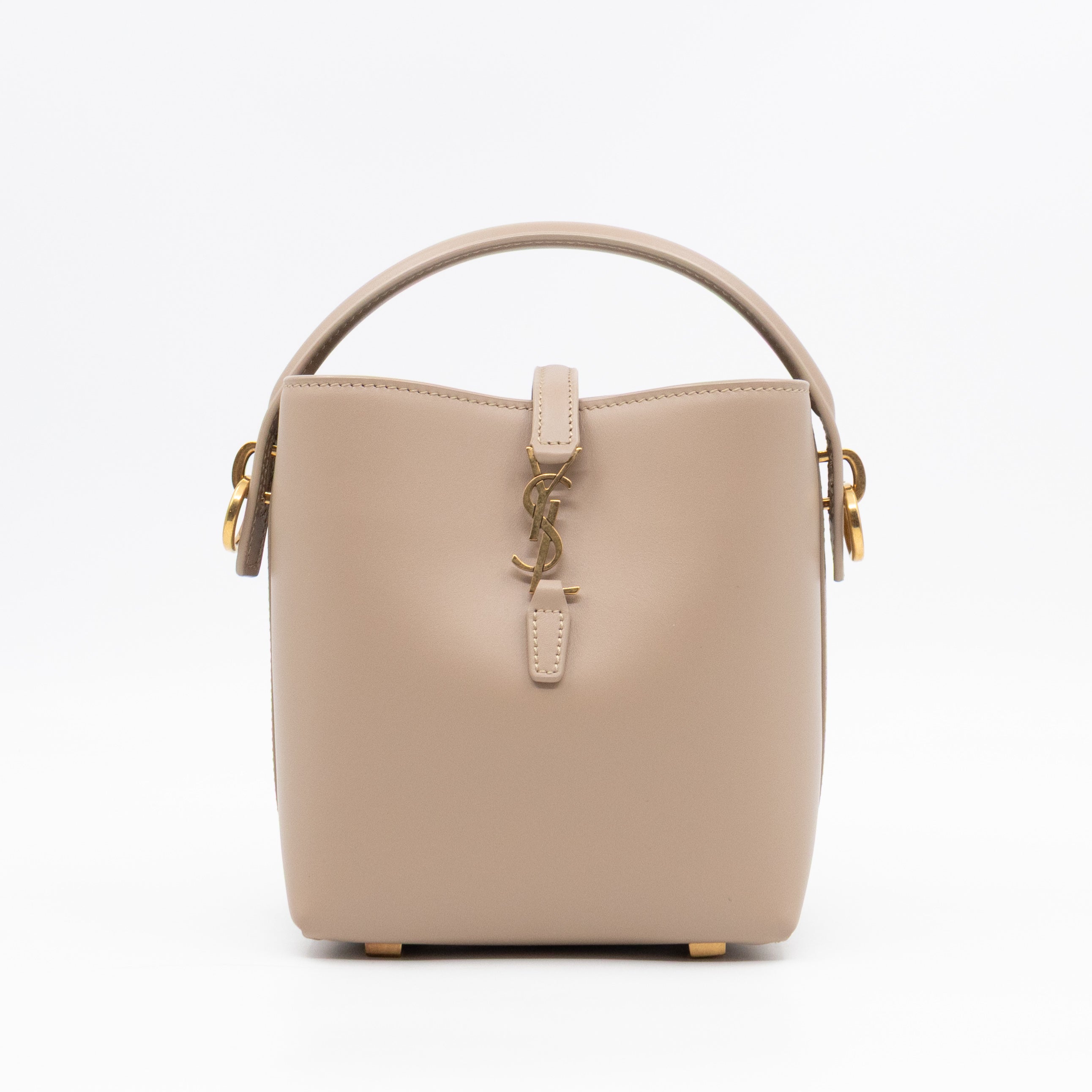 Le 37 Mini Dark Beige Shiny Leather