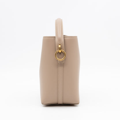 Le 37 Mini Dark Beige Shiny Leather