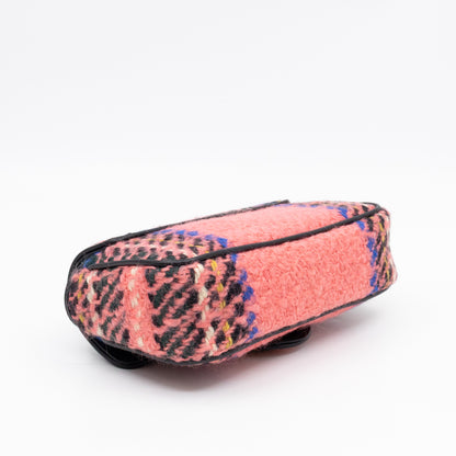 GG Marmont Super Mini Flap Bag Pink Tweed