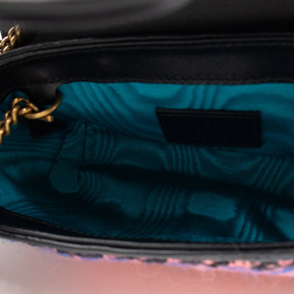 GG Marmont Super Mini Flap Bag Pink Tweed