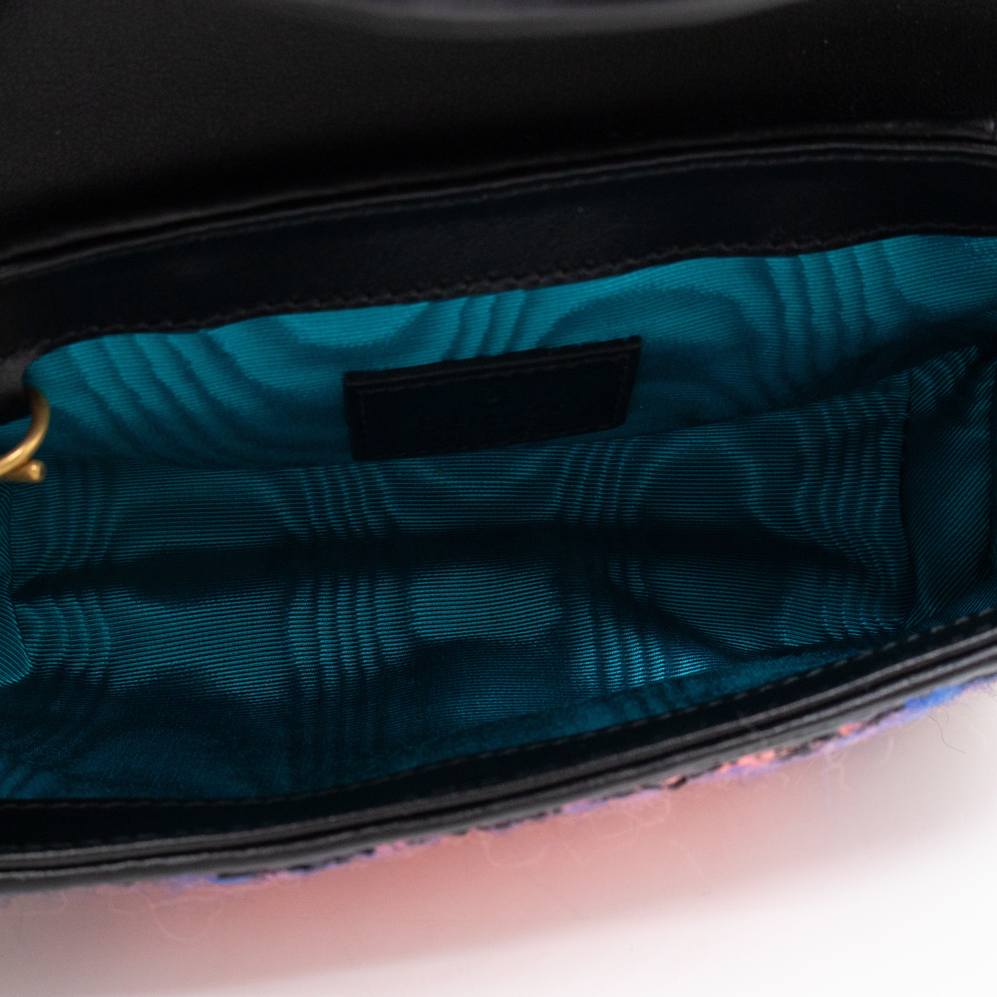 GG Marmont Super Mini Flap Bag Pink Tweed