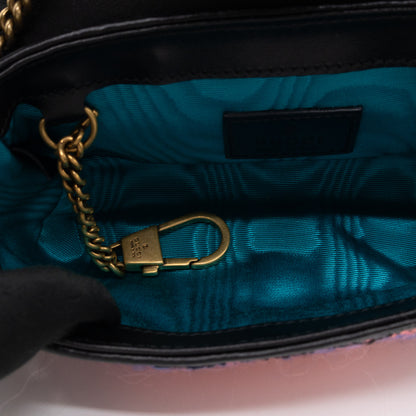 GG Marmont Super Mini Flap Bag Pink Tweed