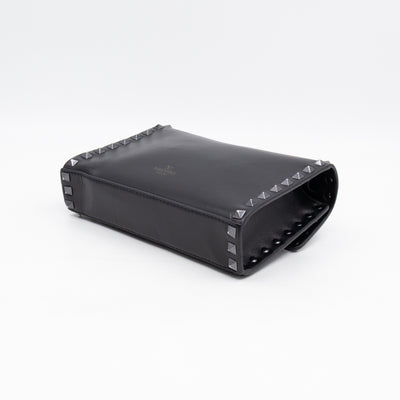 Rockstud Flap Small Crossbody Bag Black Leather