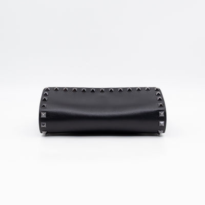 Rockstud Flap Small Crossbody Bag Black Leather