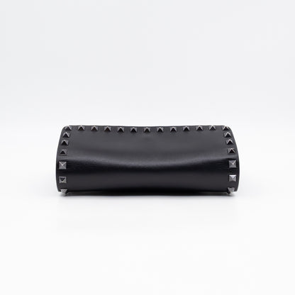 Rockstud Flap Small Crossbody Bag Black Leather