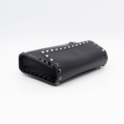 Rockstud Flap Small Crossbody Bag Black Leather