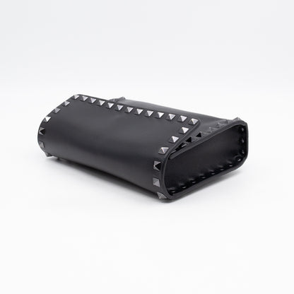 Rockstud Flap Small Crossbody Bag Black Leather