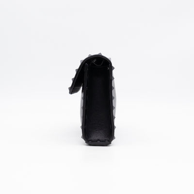 Rockstud Flap Small Crossbody Bag Black Leather