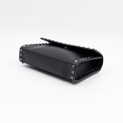 Rockstud Flap Small Crossbody Bag Black Leather