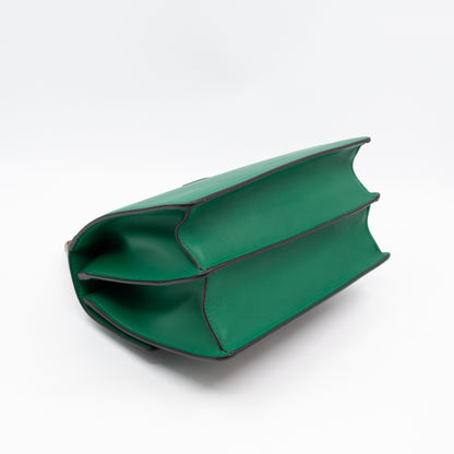 Dionysus Bamboo Top Handle Green Leather