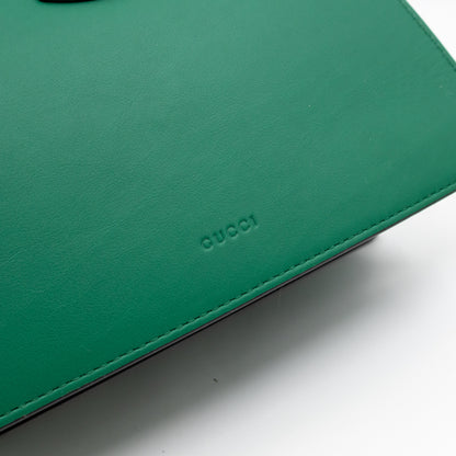 Dionysus Bamboo Top Handle Green Leather