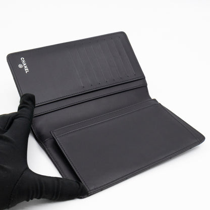 Brilliant CC Long Wallet Black Patent Leather