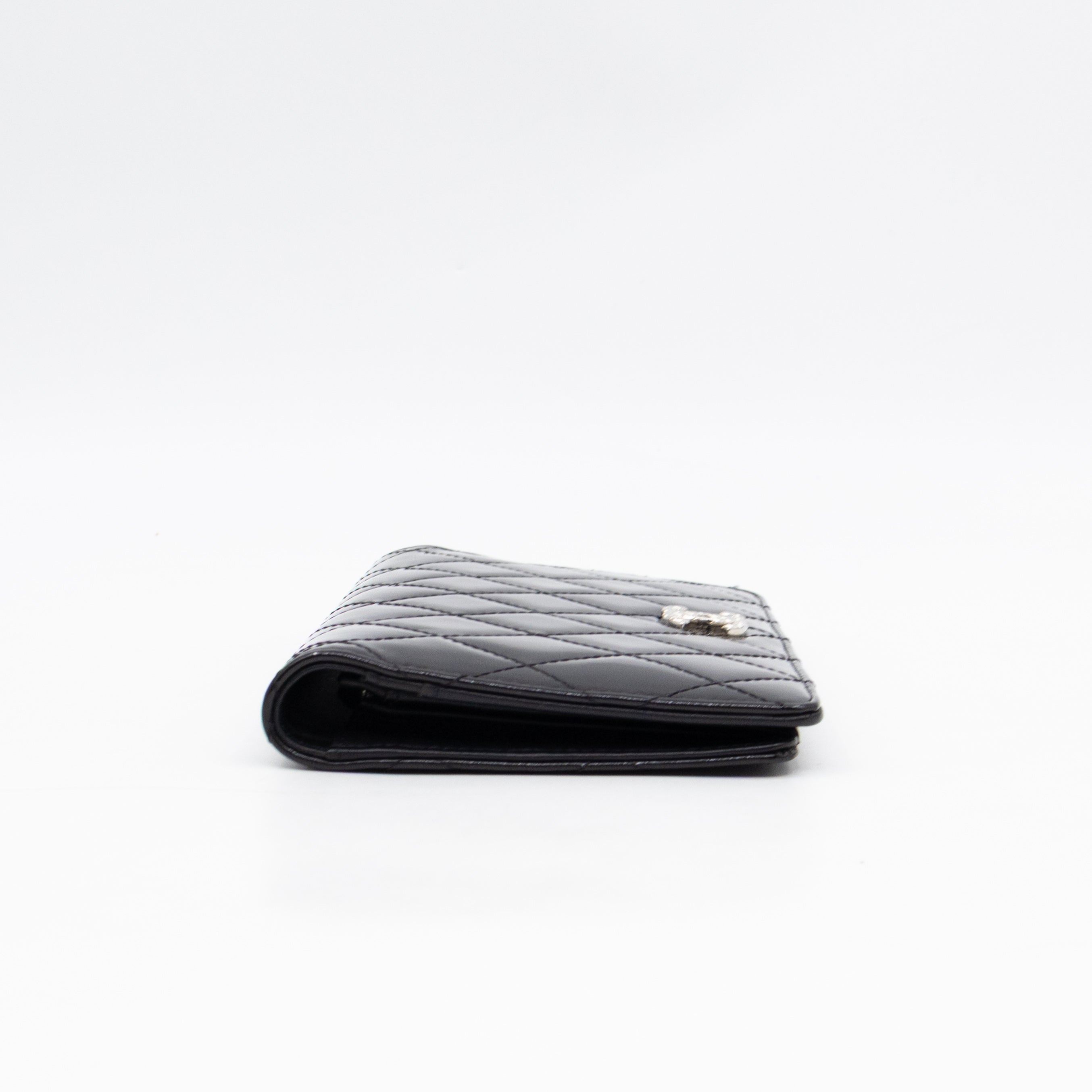 Brilliant CC Long Wallet Black Patent Leather