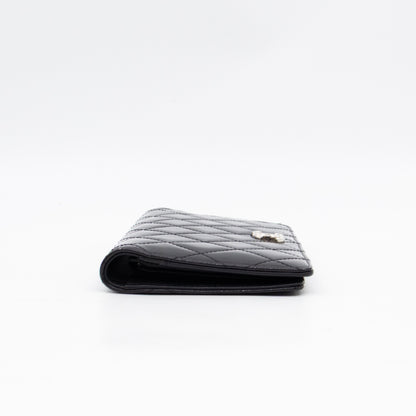 Brilliant CC Long Wallet Black Patent Leather