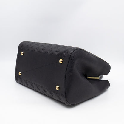 Montaigne GM Black Monogram Empreinte